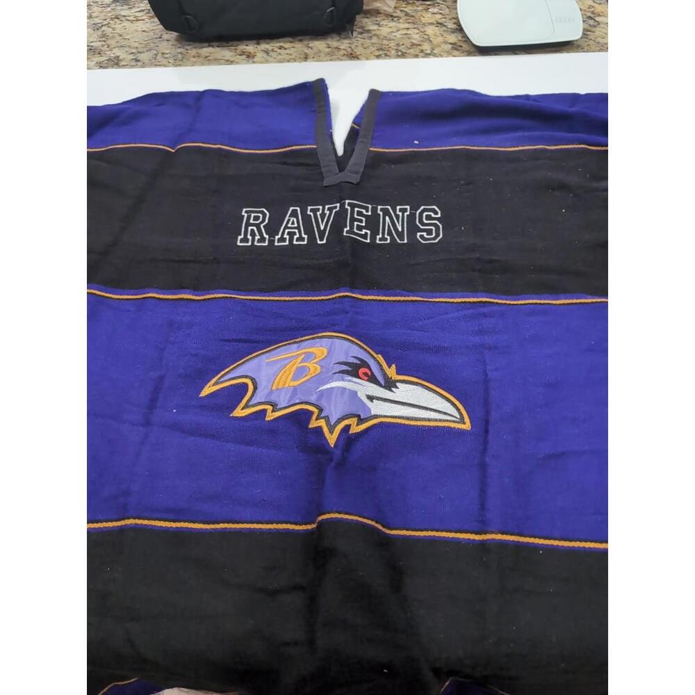 NFL Poncho Baltimore Ravens Acrylic Cotton